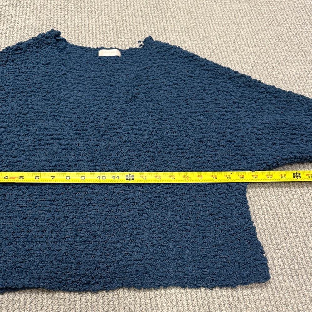 Women's Altar'd State Blue Nubby Textured Sweater, Size Medium - Picture 4 of 10